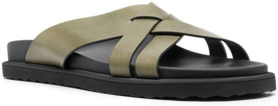 Officine Creative Charrat leather sandals Green