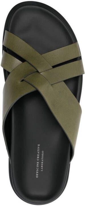 Officine Creative Charrat leather sandals Green