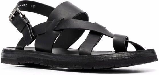 Officine Creative Chios caged sandals Black