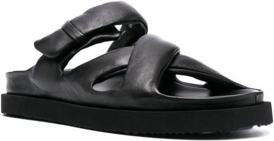 Officine Creative Chora 005 leather sandals Black