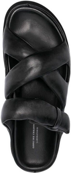 Officine Creative Chora 005 leather sandals Black