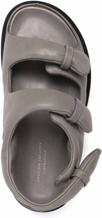 Officine Creative Chora slingback leather sandals Grey