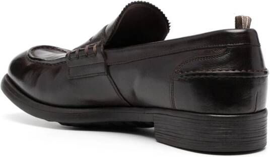 Officine Creative Chronicle leather Penny loafers Brown