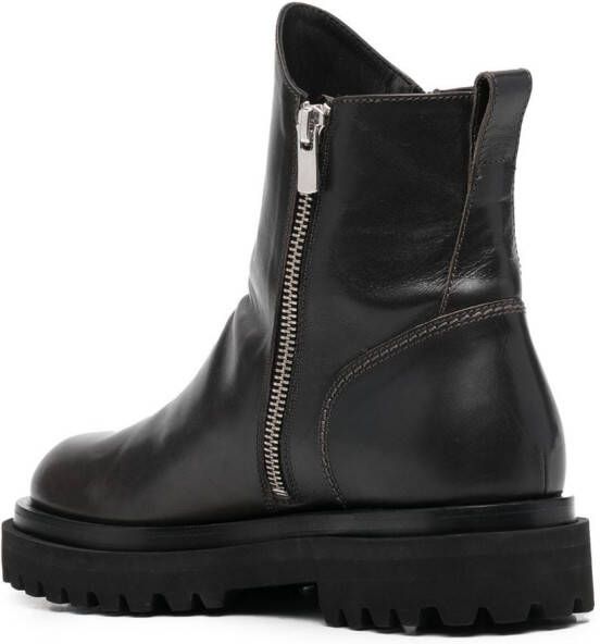 Officine Creative chunky leather boots Black