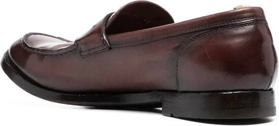 Officine Creative classic polished slip-on loafers Brown