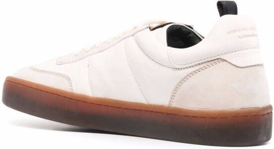 Officine Creative combined leather sneakers Neutrals