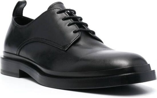 Officine Creative Concrete 003 leather derby shoes Black
