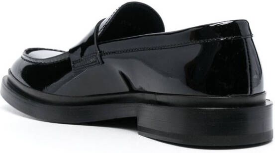 Officine Creative Concrete 009 leather loafers Black