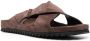 Officine Creative cross-over strap suede sandals Brown - Thumbnail 2