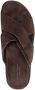 Officine Creative cross-over strap suede sandals Brown - Thumbnail 4