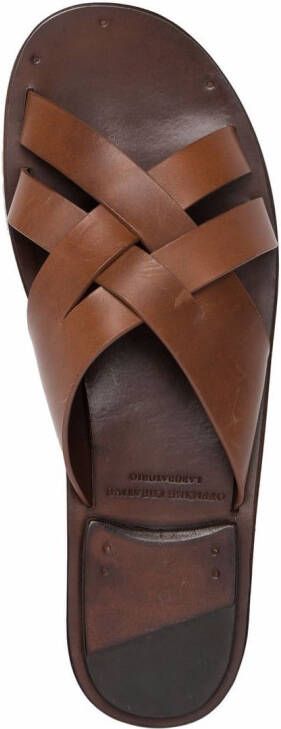 Officine Creative crossover-strap sandals Brown