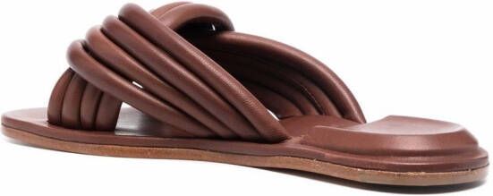Officine Creative Cybille leather sandals Brown