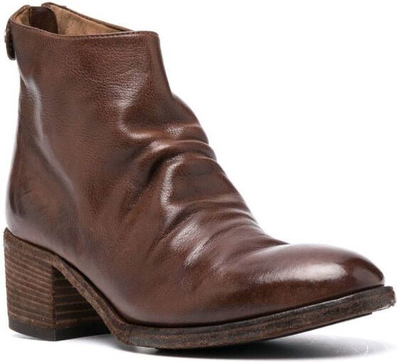 Officine Creative Denner 113 leather 55mm boots Brown