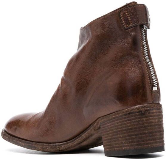 Officine Creative Denner 113 leather 55mm boots Brown