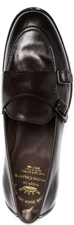 Officine Creative double buckle monk shoes Brown
