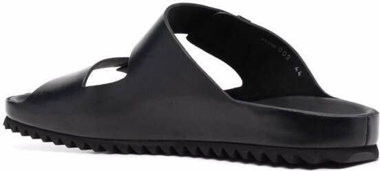 Officine Creative double strap flat sandals Black