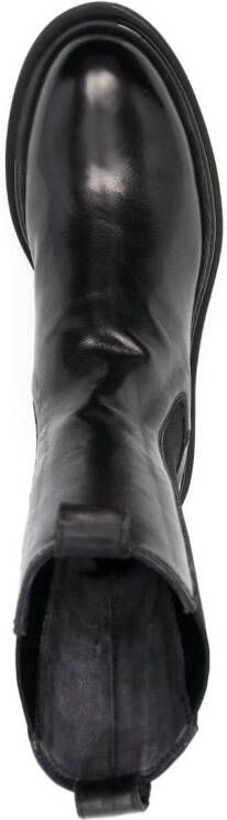 Officine Creative elasticated-panels leather boots Black
