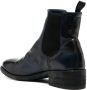 Officine Creative elasticated side-panels leather boots Blue - Thumbnail 3