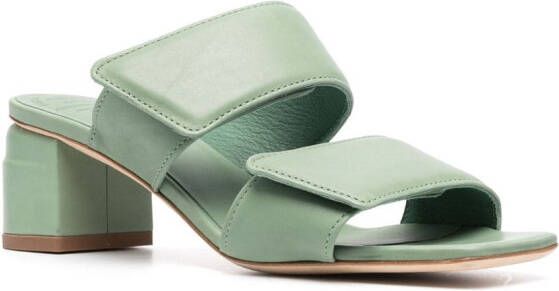 Officine Creative Elsie 60mm leather mules Green
