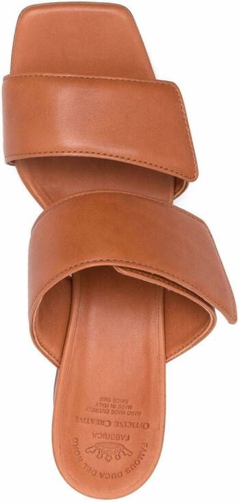Officine Creative Elsie leather mules Brown