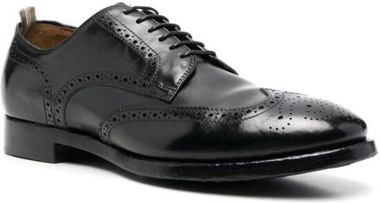 Officine Creative brogue-detail lace-up shoes Black