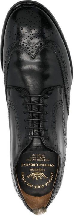 Officine Creative brogue-detail lace-up shoes Black
