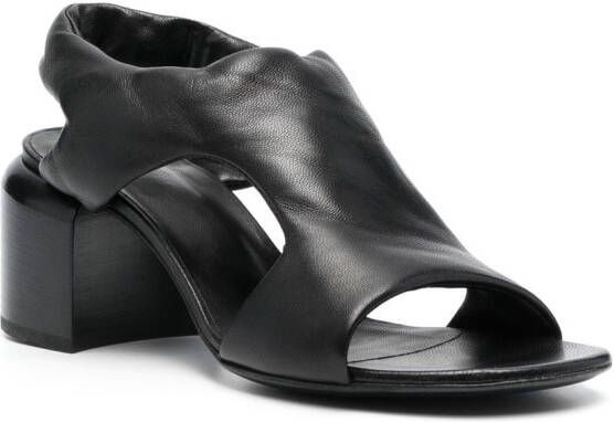 Officine Creative Ethel 70mm open-toe leather sandals Black