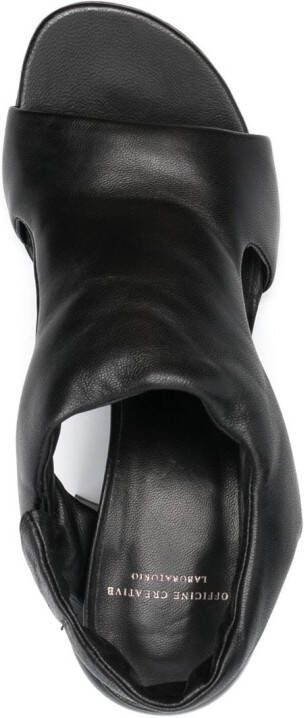 Officine Creative Ethel 70mm open-toe leather sandals Black