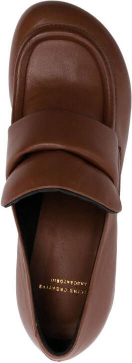 Officine Creative Ethel 003 65mm leather boots Brown