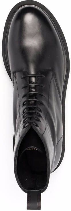 Officine Creative eventual polished leather boots Black