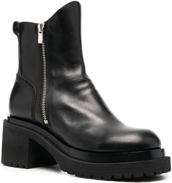 Officine Creative Fiore 002 70mm ankle boots Black