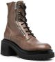 Officine Creative Fiore lace-up 70mm combat boots Brown - Thumbnail 2
