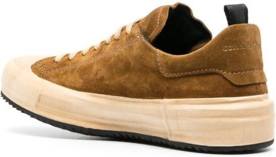 Officine Creative Frida suede-leather sneakers Brown