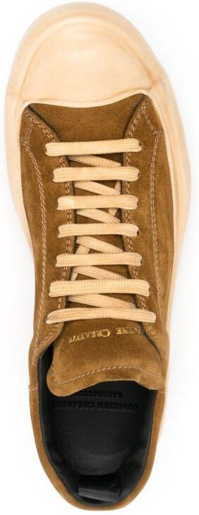 Officine Creative Frida suede-leather sneakers Brown