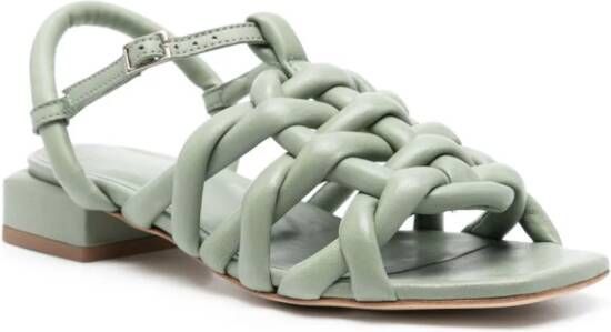 Officine Creative Gillian leather sandals Green
