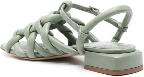 Officine Creative Gillian leather sandals Green