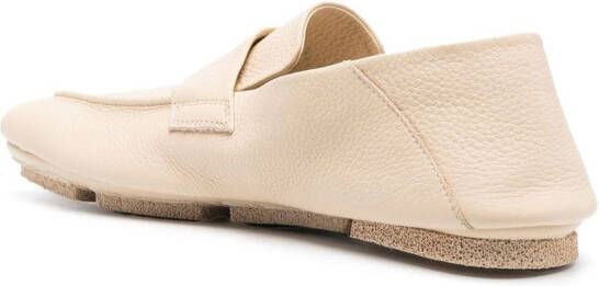 Officine Creative grained leather loafers Neutrals