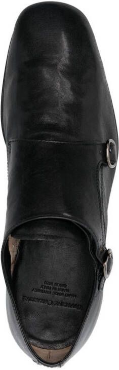 Officine Creative Harvey leather Monk shoes Black