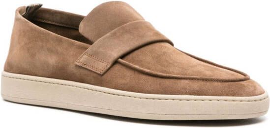 Officine Creative Herbie 001 suede loafers Brown