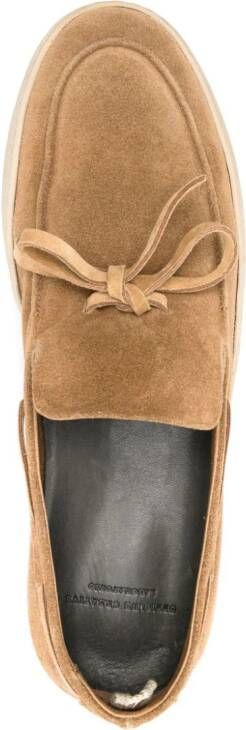 Officine Creative Herbie 003 suede boat loafers Brown