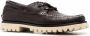 Officine Creative Heritage contrast-stitching boat shoes Brown - Thumbnail 2