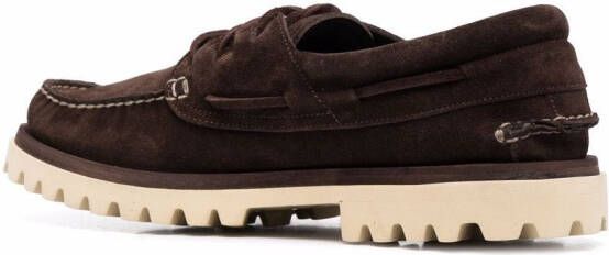 Officine Creative Heritage lace-up boat sheos Brown