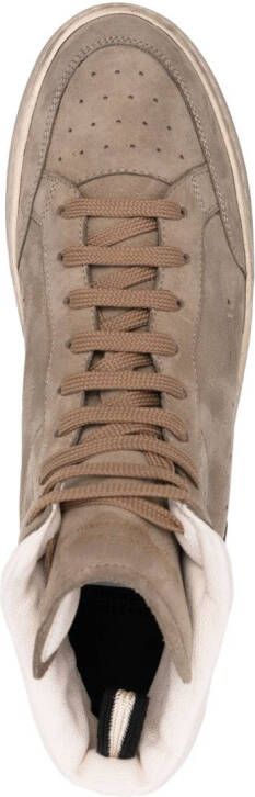 Officine Creative high-top leather sneakers Neutrals