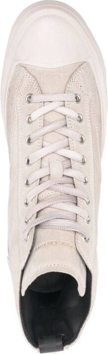 Officine Creative high-top leather sneakers Neutrals