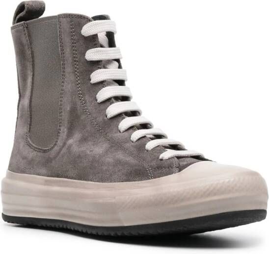 Officine Creative high-top suede sneakers Grey