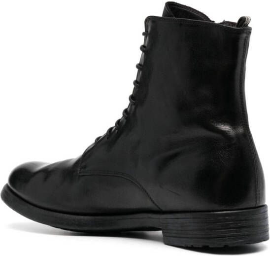 Officine Creative Hive 053 leather ankle boots Black