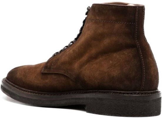 Officine Creative Hopkins Crepe 107 leather boots Brown
