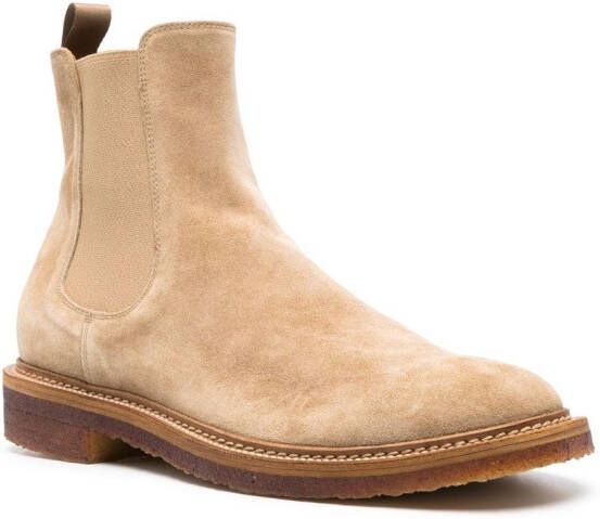 Officine Creative Hopkins suede ankle boots Neutrals