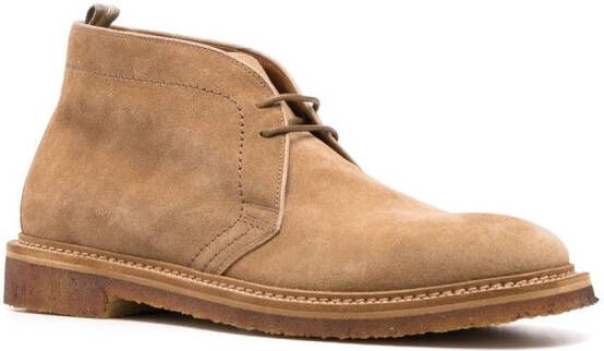 Officine Creative Hopkins suede boots Brown
