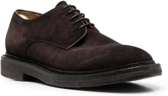 Officine Creative Hopkins suede derby shoes Brown
